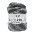 Lang Yarns Mille Colori Socks & Lace Luxe – 100g / 400m – Light Grey/Anthracite-Silver (0003)