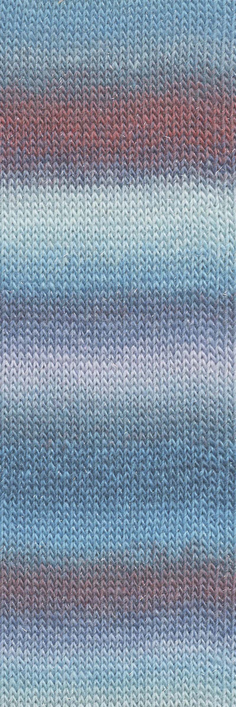 Lang Yarns Mille Colori Socks & Lace Luxe – 100g / 400m – Petrol/Light Turquoise/Emerald (0221) – detail