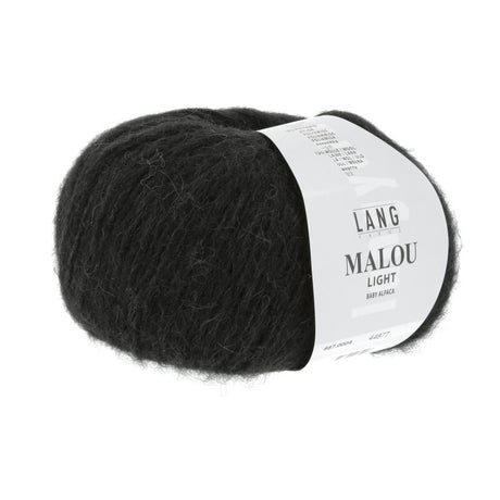 Lang Yarns Malou Light – 50g / 190m – Black (0004)