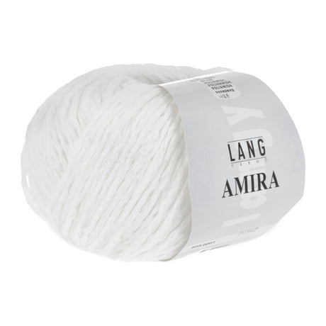 Lang Yarns Amira – 50g / 100m – White (0001)