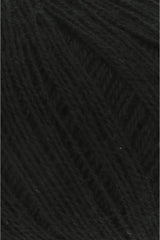 Lang Yarns Cashmere Extra Lace – 25g / 320m – Black (0004) – detail