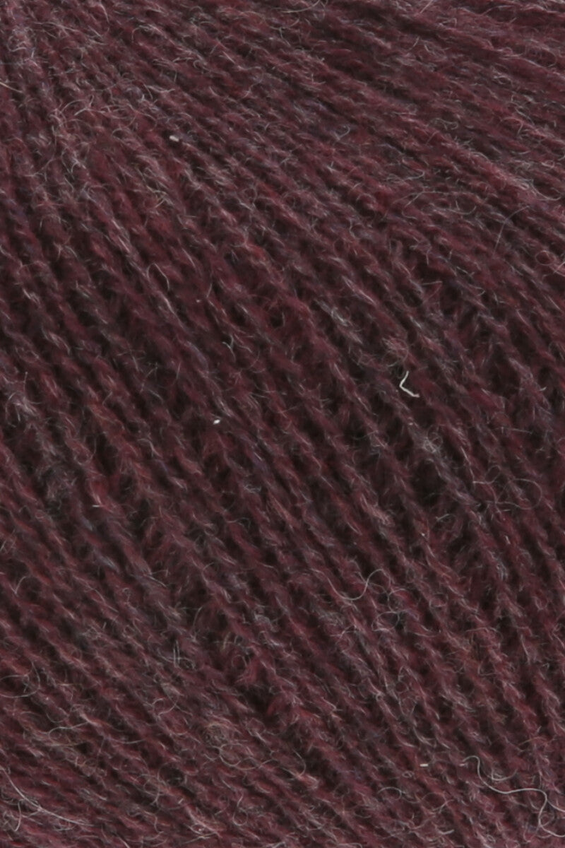 Lang Yarns Cashmere Extra Lace – 25g / 320m – Wine Red Mélange (0262) – C view