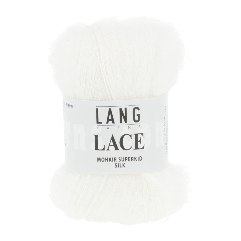 Lang Yarns Lace Yarn, 310m / 25g – White (0001)