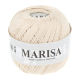 Lang Yarns Marisa – 100% Egyptian cotton yarn, 50g/210m – Egg White (0002)