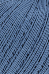 Lang Yarns Marisa – 100% Egyptian cotton yarn, 50g/210m – Dove Blue (0010) – detail