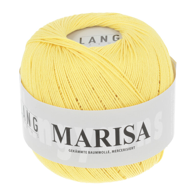 Lang Yarns Marisa – 100% Egyptian cotton yarn, 50g/210m – Yellow (0013)