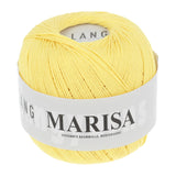 Lang Yarns Marisa – 100% Egyptian cotton yarn, 50g/210m – Yellow (0013)