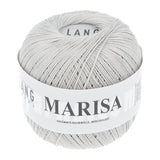 Lang Yarns Marisa – 100% Egyptian cotton yarn, 50g/210m – Silver (0024)