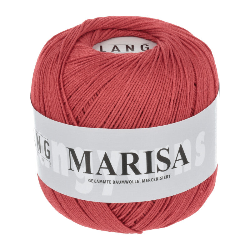 Lang Yarns Marisa – 100% Egyptian cotton yarn, 50g/210m – Hot Red (0060)