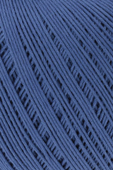 Lang Yarns Marisa – 100% Egyptian cotton yarn, 50g/210m – Sapphire (0076) – detail