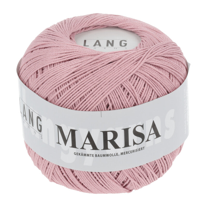 Lang Yarns Marisa – 100% Egyptian cotton yarn, 50g/210m – Dusky Pink (0083)