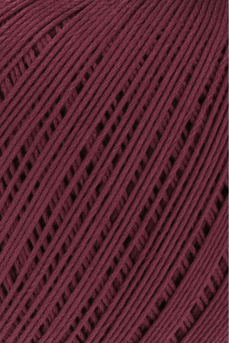 Lang Yarns Marisa – 100% Egyptian cotton yarn, 50g/210m – Dark Red (0163) – detail