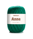 Circulo ANNE - 100% mercerized Cotton Yarn, 500m / 147g - Green ball of yarn with 'Circulo Anne' label on a white background