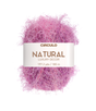 Circulo Natural Luxury Decor - Fluffy  Effect Yarn, 180 m / 280 g - Ball of pink yarn with Circulo label on a white background