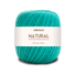 Circulo Natural Cotton Maxcolor (Barroco) 4/4 100% Cotton Yarn for Crochet and Knitting, 338m/200g - Leo Hobby -  Turquoise yarn ball with a white label on a white background