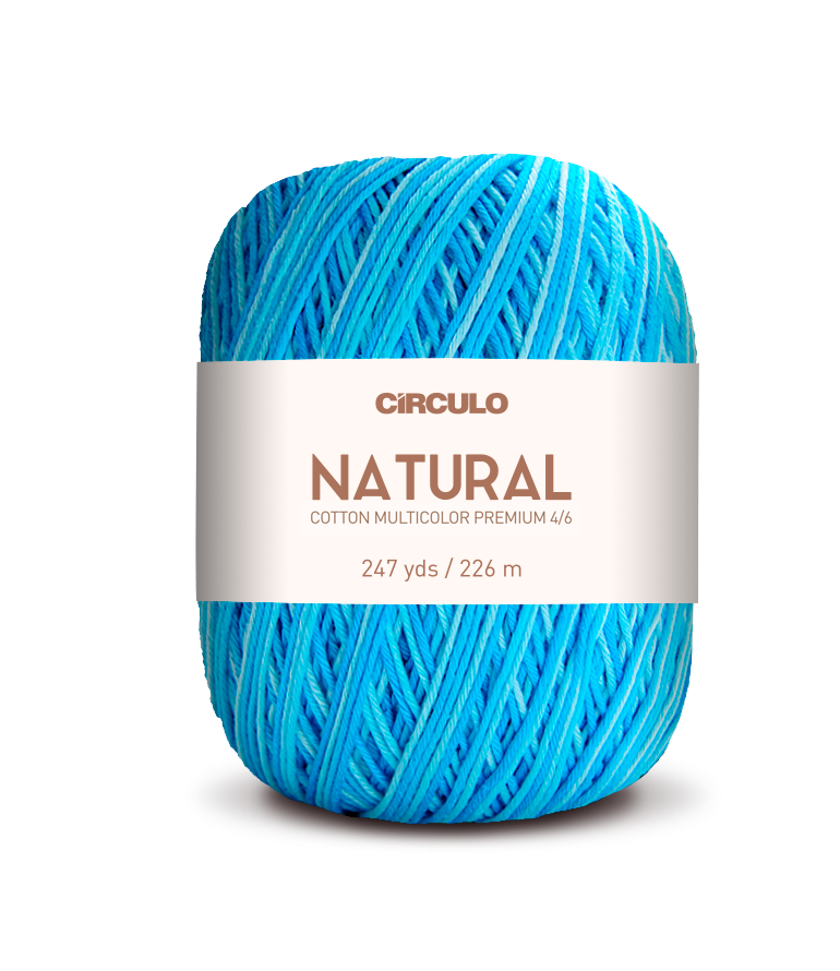 Círculo Barroco Multicolor Premium 4/6 – Filato di cotone brasiliano (226m / 200g)