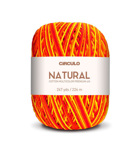 Circulo Barroco Multicolor Premium 4/6 - Brazilian Cotton Yarn, 226m/200g