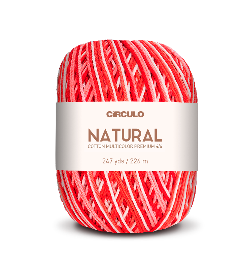 Círculo Barroco Multicolor Premium 4/6 – Filato di cotone brasiliano (226m / 200g)