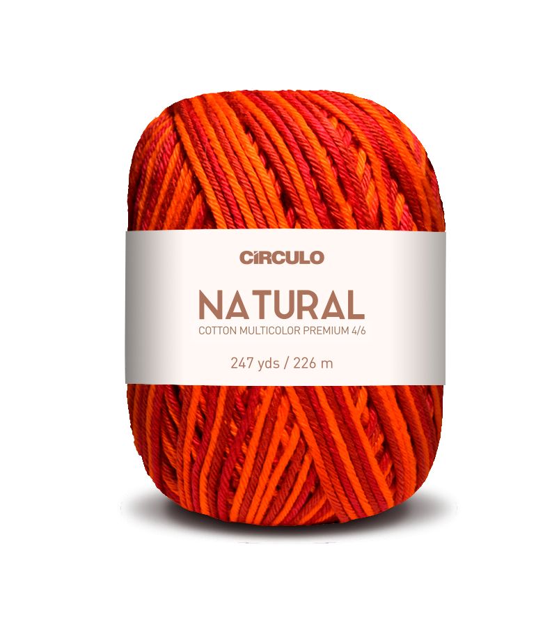 Círculo Barroco Multicolor Premium 4/6 – Filato di cotone brasiliano (226m / 200g)
