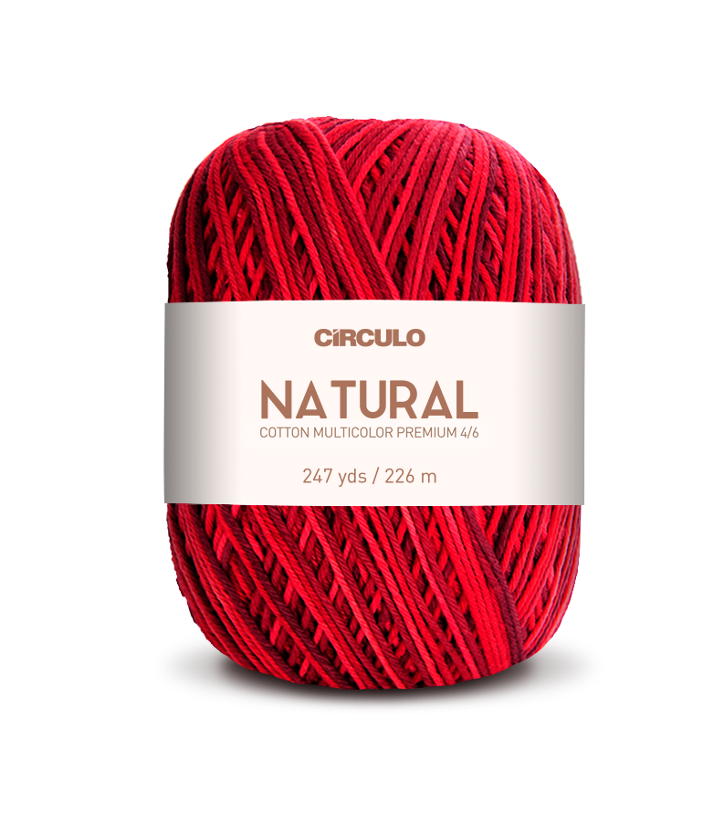 Círculo Barroco Multicolor Premium 4/6 – Filato di cotone brasiliano (226m / 200g)