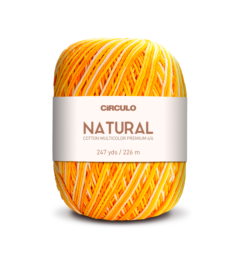 Círculo Barroco Multicolor Premium 4/6 – Filato di cotone brasiliano (226m / 200g)