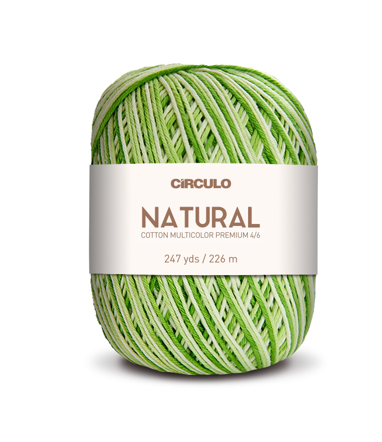 Círculo Barroco Multicolor Premium 4/6 – Filato di cotone brasiliano (226m / 200g)