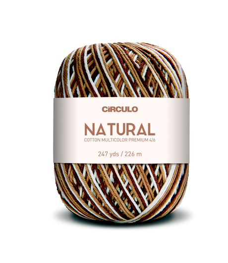 Circulo Barroco Multicolor Premium 4/6 - Brazilian Cotton Yarn, 226m/200g