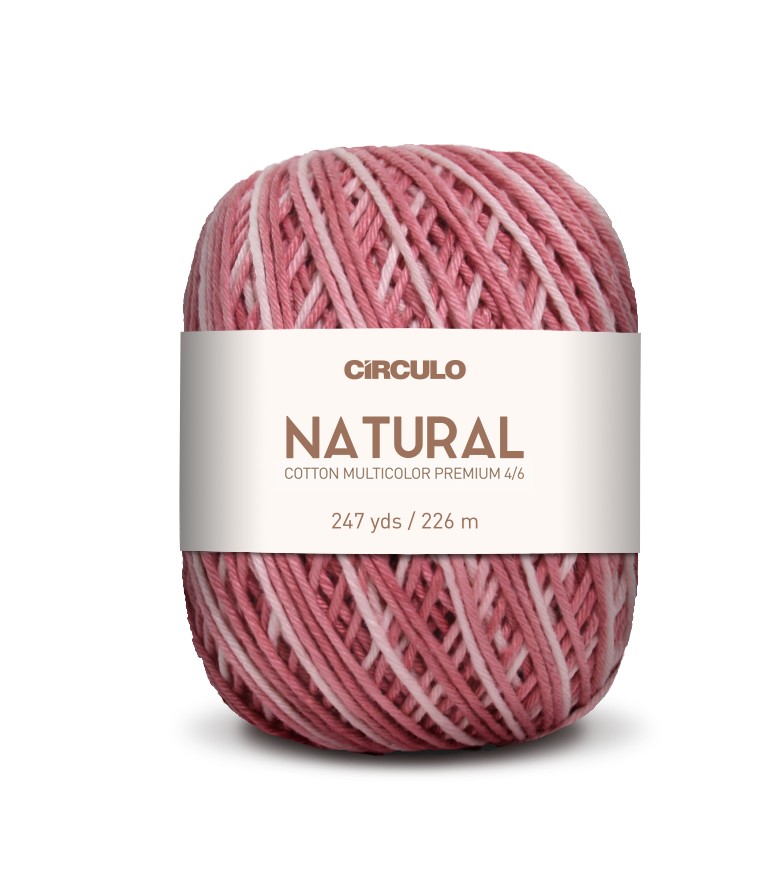 Círculo Barroco Multicolor Premium 4/6 – Filato di cotone brasiliano (226m / 200g)