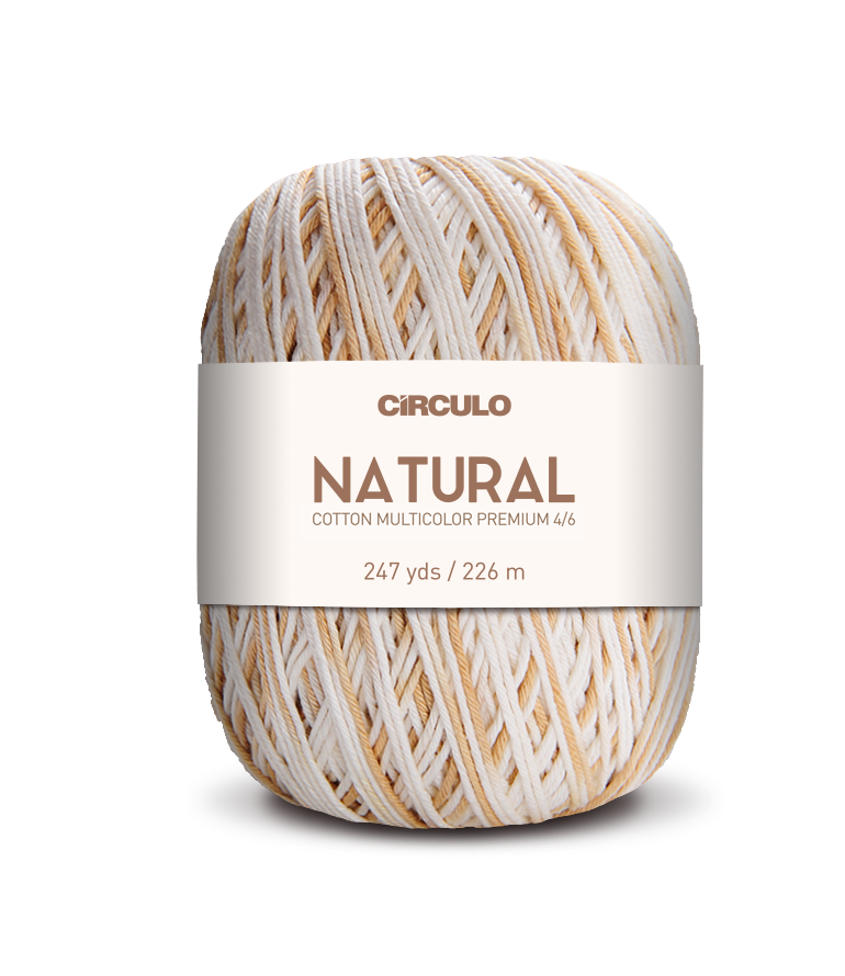 Círculo Barroco Multicolor Premium 4/6 – Filato di cotone brasiliano (226m / 200g)