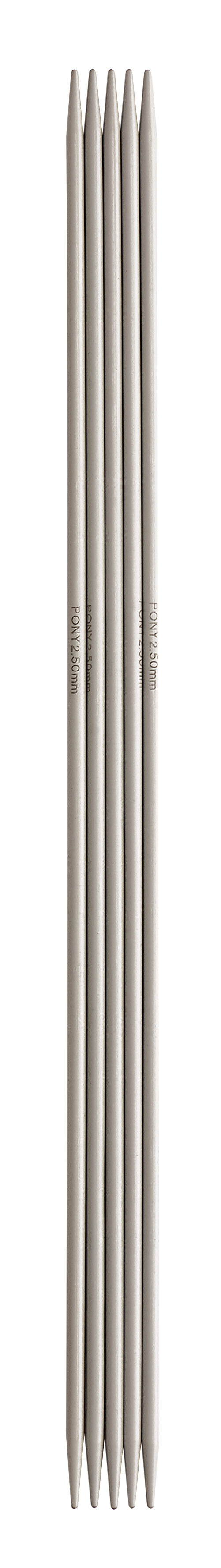 Pony Classic Aluminium Double Pointed Knitting Needles – 20 cm, 20 cm, 2.50 mm – additional product view