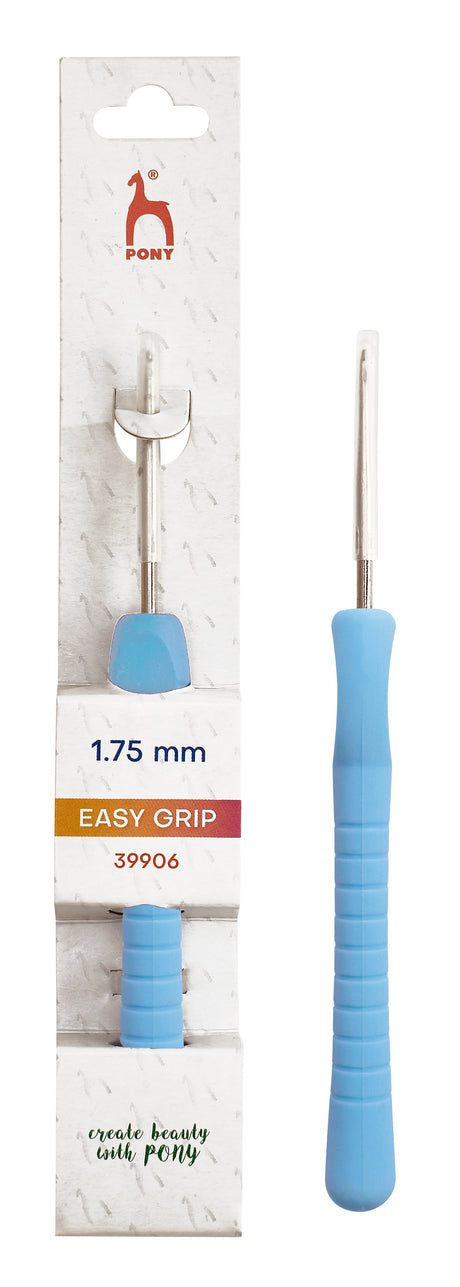 Pony Easy Grip Steel Crochet Hooks – 14 cm, 1.75 mm