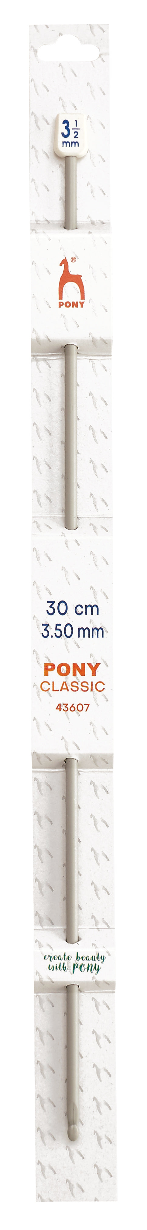 Pony Classic Aluminium Tunisian Crochet Hooks – 30 cm, 3.50 mm