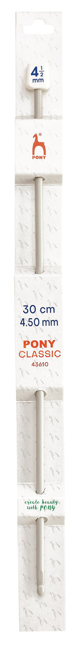 Pony Classic Aluminium Tunisian Crochet Hooks – 30 cm, 4.50 mm
