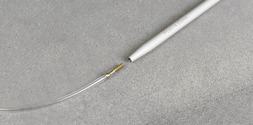 Pony Classic Aluminium Interchangeable Knitting Needle Tips – 10.5 & 14 cm, 14 cm, 4.50 mm