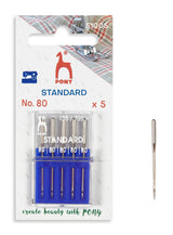Pony Sewing Machine Needles, Standard, No. 80 / 5 pcs