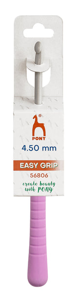Pony Easy Grip Aluminium Crochet Hooks – 2 to 10 mm, 4.50 mm