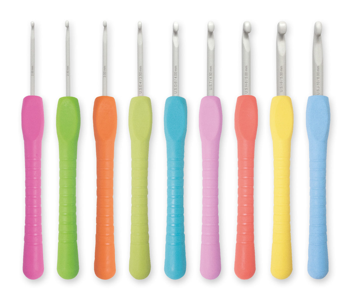 Pony Easy Grip Aluminium Crochet Hook Sets, 9 hooks – additional product view