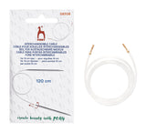Pony Cables for Interchangeable Knitting Needles, 14 cm tips, 120 cm