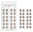 Pony Snap Fasteners, Nickel, No. 7 – 15 mm / 24 pcs