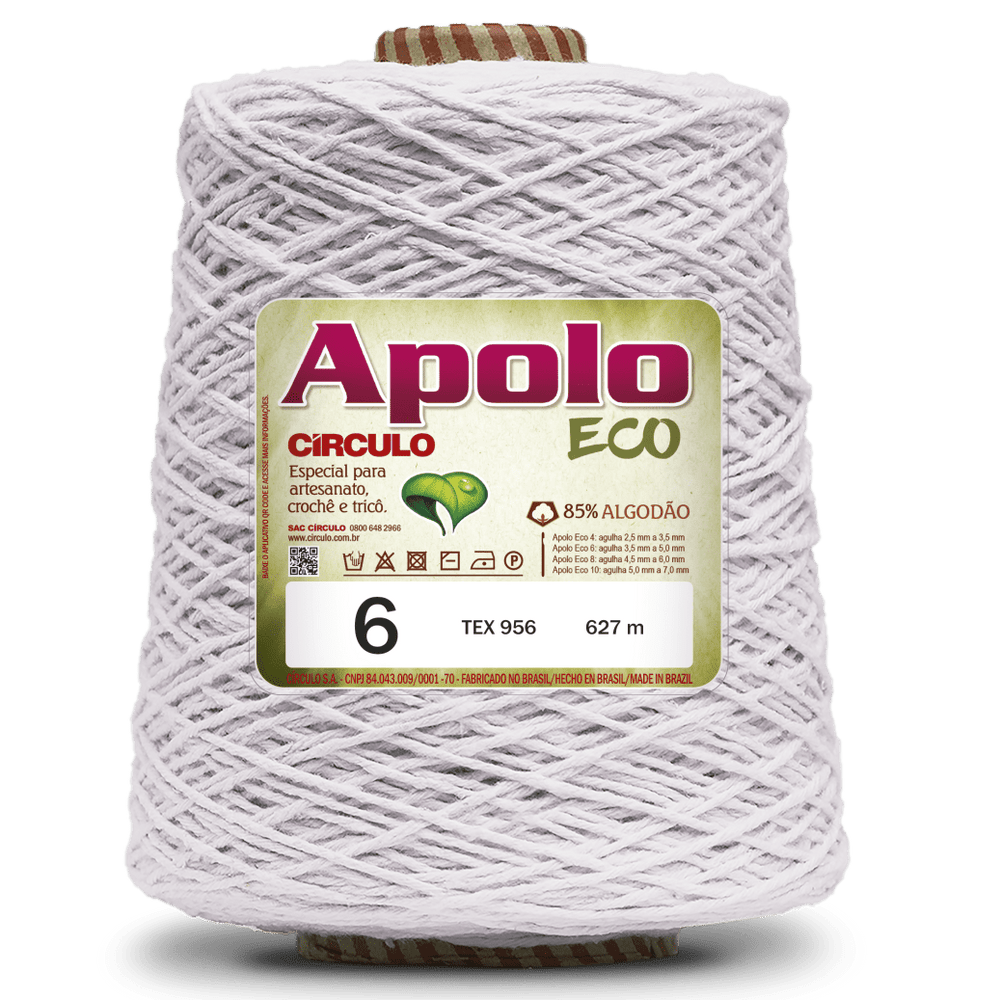 Apolo Eco 4/6 Cotton Cord Yarn – Ideal for Crochet Bags & Home Decor (600g) - Leo Hobby