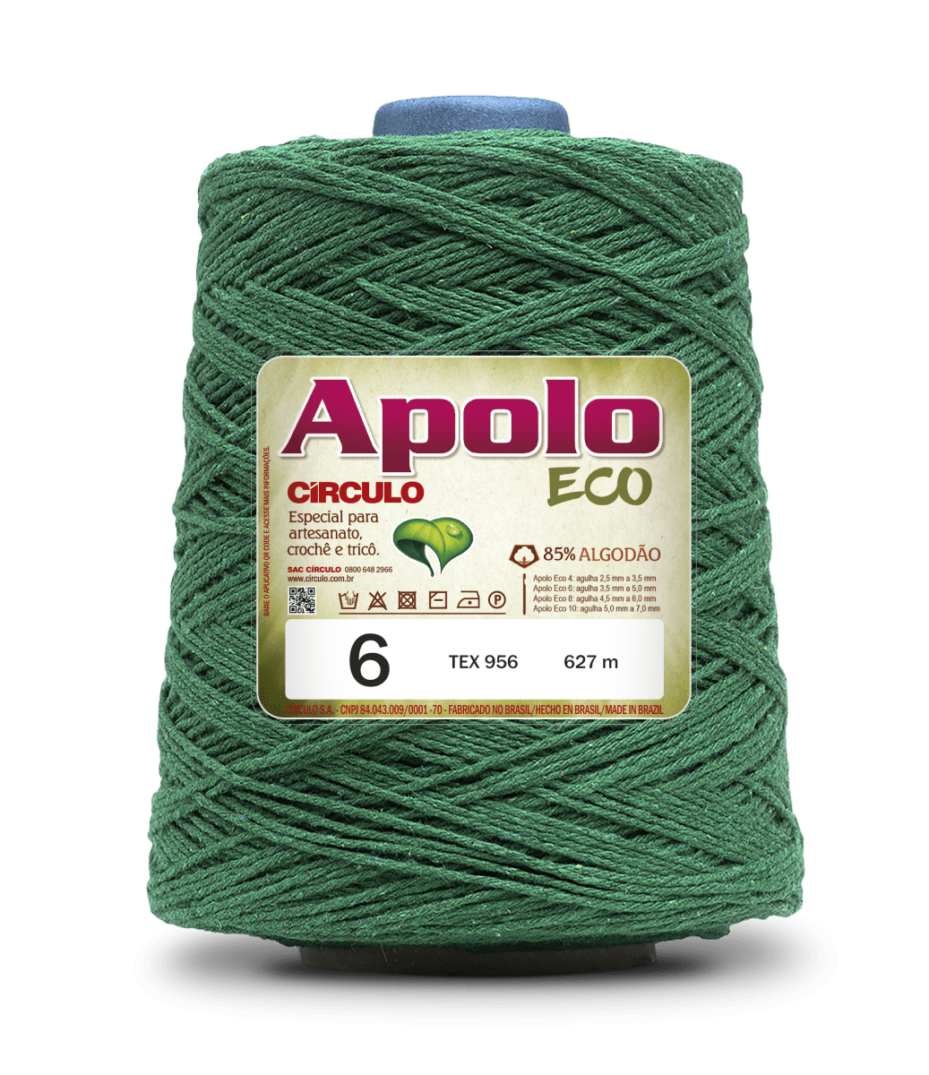 Apolo Eco 4/6 Cotton Cord Yarn – Ideal for Crochet Bags & Home Decor (600g) - Leo Hobby