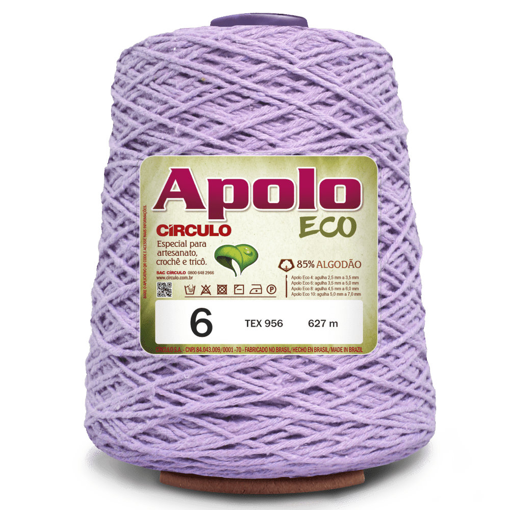 Apolo Eco 4/6 Cotton Cord Yarn – Ideal for Crochet Bags & Home Decor (600g) - Leo Hobby