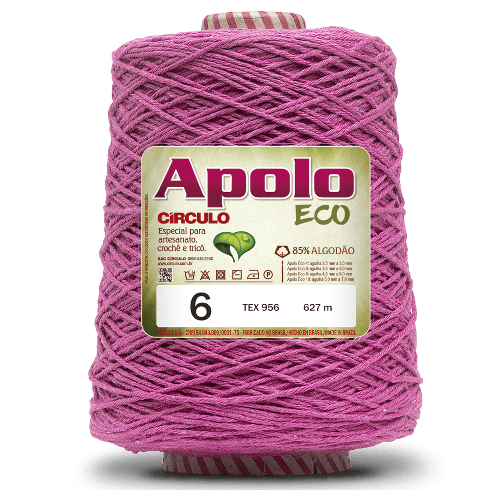 Apolo Eco 4/6 Cotton Cord Yarn – Ideal for Crochet Bags & Home Decor (600g) - Leo Hobby