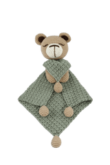 Circulo Amigurumi Crochet Kit - Lovey Blanket - All Included, Easy Instructions - Crochet Set for Intermediate - Animal Crochet Kit, Premium Amigurumi Yarn for Crocheting - Bear - Leo Hobby