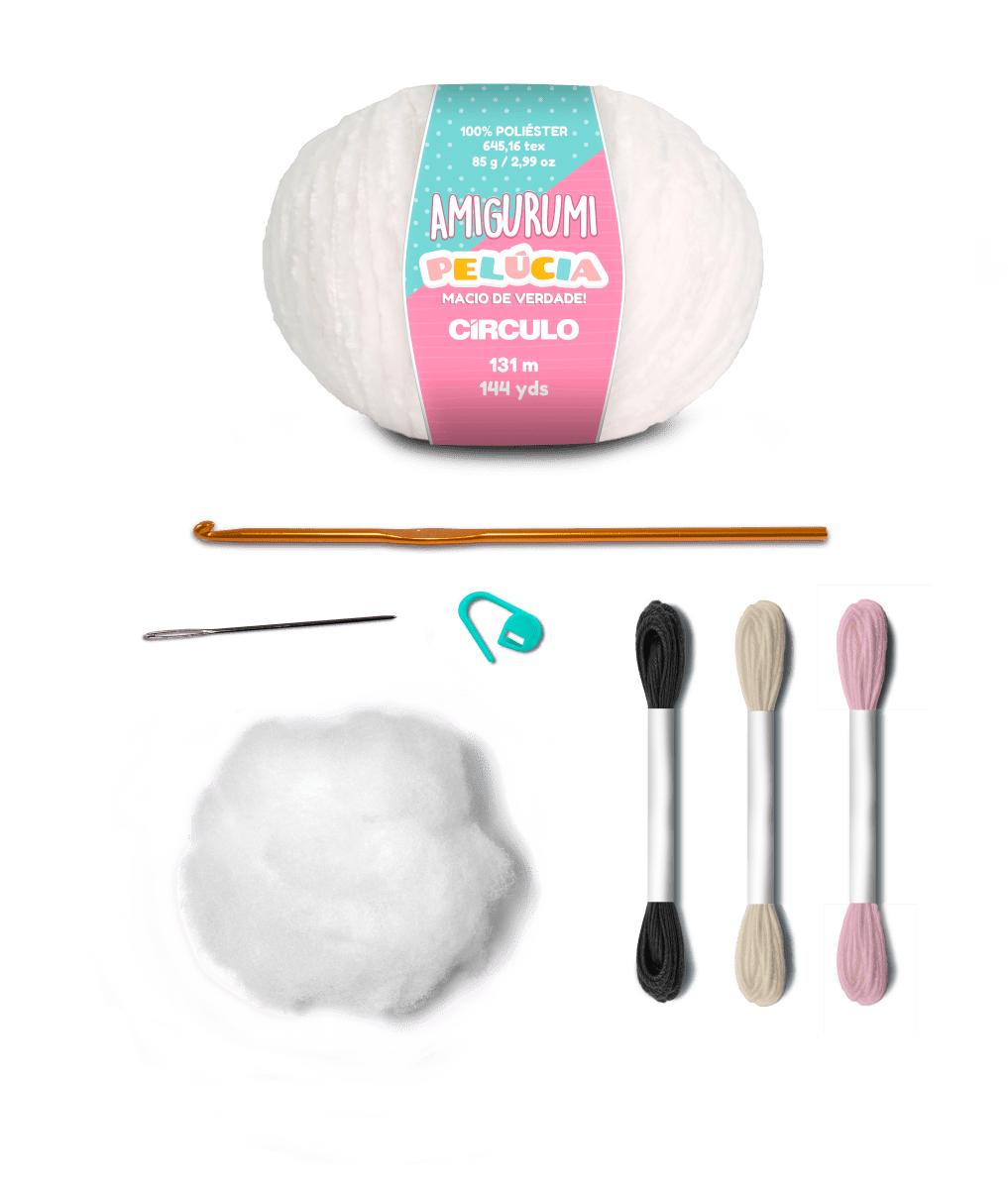Circulo Amigurumi Kit Plush Teddy Collection - Porcelana - Leo Hobby