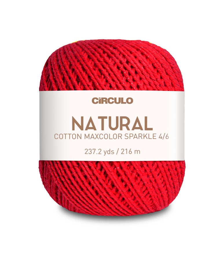 Círculo Barroco Maxcolor Sparkle – Cotton Yarn with Metallic Shine (200g) - Leo Hobby