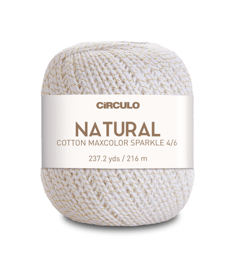 Círculo Barroco Maxcolor Sparkle – Cotton Yarn with Metallic Shine (200g) - Leo Hobby