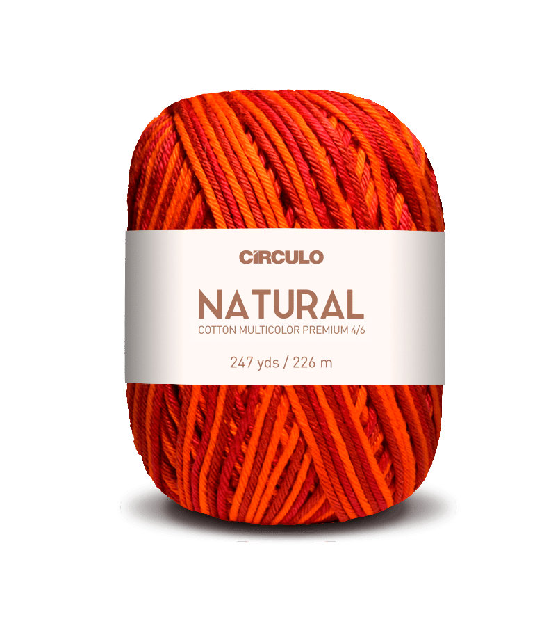 Circulo Barroco Multicolor Premium 4/6, 100% Cotton Yarn for Crochet and Knitting, 226m/200g - Leo Hobby Marketplace