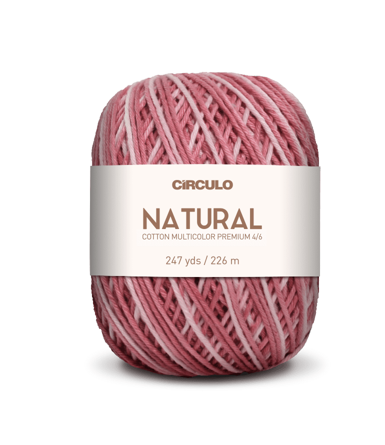 Circulo Barroco Multicolor Premium 4/6, 100% Cotton Yarn for Crochet and Knitting, 226m/200g - Leo Hobby Marketplace