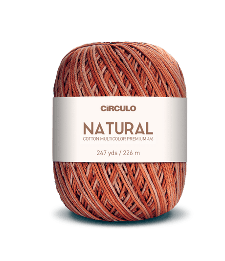 Circulo Barroco Multicolor Premium 4/6, 100% Cotton Yarn for Crochet and Knitting, 226m/200g - Leo Hobby Marketplace